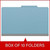 Blue Legal Size Pressboard Top Tab Classification Folder, 3 Dividers, 3" Expansion, 10/Box