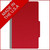 Closed deep red legal size top tab classification folder with 3-inch gray Tyvek expansion and Made in the U.S.A. banner.