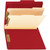 Smead Classification File Folders, 2 Dividers, 2" Expansion, Letter Size, Red, 10/Box