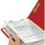 Smead Classification File Folders, 2 Dividers, 2" Expansion, Letter Size, Red, 10/Box