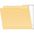 Tabbies 55994 white Extenda-Folder strip applied to a folder, creating a full end tab for shelf filing.