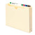 Manila File Jackets, Letter Size, Reinforced Straight-Cut Tab, 2" Expansion, Manila, 50/Box