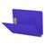 End Tab Econo Pressboard Folders with Fasteners, Letter Size, Purple, 18pt Stock, 2" Expansion (25/Box), Angled