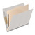 End Tab Classification Folders with 1 Divider, Letter Size, Gray, 18pt. Stock, 2" Expansion, 10/Box, Angled