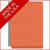 End Tab Classification Folders with 1 Divider, Letter Size, Orange, 18pt. Stock, 2" Expansion, Made in USA