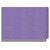 End Tab Classification Folders with 1 Divider, Letter Size, Purple, 18pt. Stock, 2" Expansion, 10/Box, Side