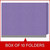 End Tab Classification Folders with 1 Divider, Letter Size, Purple, 18pt. Stock, 2" Expansion, 10/Box