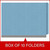 End Tab Classification Folders with 2 Dividers, Letter Size, Blue, 18pt. Stock, 10/Box
