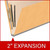 End Tab Classification Folders with 2 Dividers, Letter Size, Goldenrod, 18pt. Stock, 2" Expansion, 10/Box, Two Inch Expansion