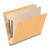 End Tab Classification Folders with 2 Dividers, Letter Size, Goldenrod, 18pt. Stock, 2" Expansion, 10/Box, Fastener Side