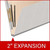 End Tab Classification Folders with 2 Dividers, Letter Size, Gray, 18pt. Stock, 2" Expansion, 10/Box, 2 inch expansion