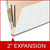 End Tab Classification Folders with 2 Dividers, Letter Size, White, 18pt. Stock, 2" Expansion, 10/Box, Two Inc Expansion Callout