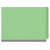 End Tab Classification Folders with 3 Dividers, Letter Size, Green, 18 pt Stock, 3" Expansion, 10/Box, Side View