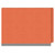 Closed orange end tab classification folder with gray reinforced expansion