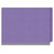 Closed purple end tab classification folder with gray reinforced expansion