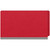 Closed red legal-size end tab pressboard fastener folder with straight-cut end tab