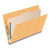 Open 18pt goldenrod legal-size classification folder with one divider and multiple filing sections