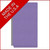 18pt. End Tab Classification Folders, 1-Divider, Legal Size, Purple, 10/Box