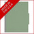 Green pressboard top tab classification folder with Made in the USA banner