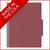 Dark red top tab classification folder made in the USA
