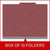 Dark red top tab classification folders, box of 10 folders