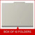 Gray letter-size top tab classification folder shown closed; graphic reads “Box of 10 Folders.”