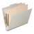 Gray letter-size top tab classification folder shown closed with top tab and gray Tyvek expansion.
