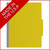 Yellow top tab classification folder with lemon yellow Tyvek expansion; graphic reads “Made in the U.S.A.”
