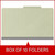 Closed gray-green legal-size top tab classification folder, sold 10 folders per box