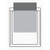 Diagram of clear 2-1/2 inch wide by 3-1/4 inch high self-adhesive poly pocket holding a card