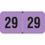 2029 Fluorescent Violet Year Labels, 3/4" x 1-1/2", 500/Roll