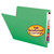 Smead End Tab Folders, Letter Size, 11pt, 2-Ply, No Fastener, Green, 100/Box