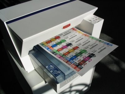 Virtual Labels file folder labeling system