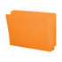 Smead End Tab Folders, Letter Size, 11pt, 2-Ply, No Fastener, Orange, 100/Box