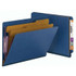 Smead End Tab Classification Folders, 2 Dividers, Letter Size, 25pt Pressboard, Dark Blue, 10/Box (26784)