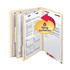 Smead End Tab Classification Folders, 2 Dividers, Legal Size, 18pt, Manila, 10/Box