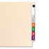 Smead End Tab Classification Folders, 2 Dividers, Legal Size, 18pt, Manila, 10/Box