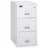 Arctic White 3-drawer vertical file cabinet, all closed – FireKing 2-Hour Vertical File, Legal Size