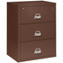 FireKing Lateral File Cabinet, 1-Hour Fire Rated, 3-Drawer, 31" Wide, Brown