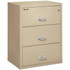 FireKing Lateral File Cabinet, 1-Hour Fire Rated, 3-Drawer, 31" Wide, Parchment