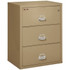FireKing Lateral File Cabinet, 1-Hour Fire Rated, 3-Drawer, 31" Wide, Sand