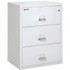 FireKing Lateral File Cabinet, 1-Hour Fire Rated, 3-Drawer, 38" Wide, Artic White