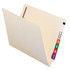 Smead End Tab File Folders, Letter Size, 11pt, 2-Ply, One Fastener [F1], Manila, 50/Box