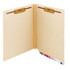 Smead End Tab Expanding File Folders, Letter Size, 11pt, 2-Ply, Two Fasteners, 1.5" Exp, Manila, 50/Box