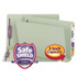 Smead End Tab Pressboard Fastener Folders, Legal Size, 3" Expansion, Gray/Green, 25/Box