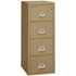 FireKing 25 File Cabinets, 1-Hour Fire Resistant, 4-Drawer, Letter Size, 25" Deep, Sand