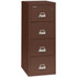 FireKing File Cabinet, 1-Hour Fire Resistant, 4-Drawer, Legal Size, 25" Deep, Brown