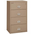 FireKing Lateral File Cabinet, 1-Hour Fire Resistant, 4-Drawer, Letter/Legal, 31" Wide, Taupe