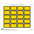 Tabbies Exhibits-U-Create, 1 H x 1 5/8 W, Yellow, 240/Pack