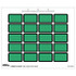 Tabbies Exhibits-U-Create, 1 H x 1 5/8 W, Green, 240/Pack